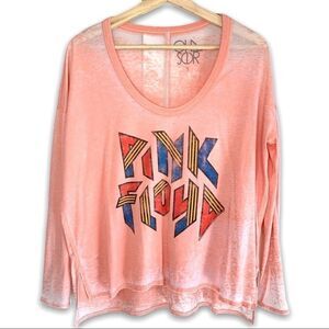 Chaser Pink Floyd Oversized Burnout Long Sleeve